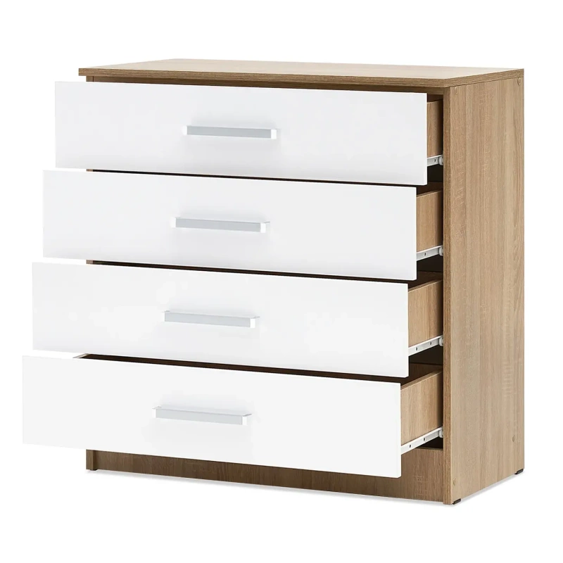 Спальный гарнитур Мартина Комод 800 МИФ (Белый гянец, сонома)