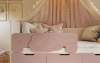 Детская серия Юниор-4 Кровать 1,6*0,8м МИФ (Шарли Pink/Дуб Крафт Белый)