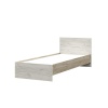 Басса (Бася) КР 555 Кровать 0,9*2,0 СТЕНД (фасад ДУБ КРАФТ БЕЛЫЙ/корпус ДУБ КРАФТ СЕРЫЙ (0,952х0,7х2,032))