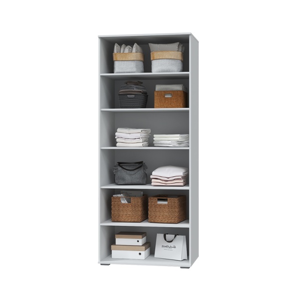 Спальный гарнитур Шарлиз Шкаф 2-х дверный для платья и белья МЛЕК (Белое сияние/Белый снег софт (902*2213*578))