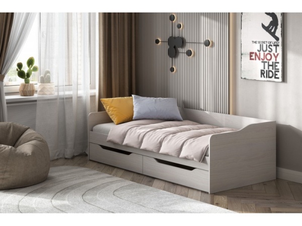 Кровать КР-1 SV-мебель (Ясень Анкор Светлый (2032*600*940))