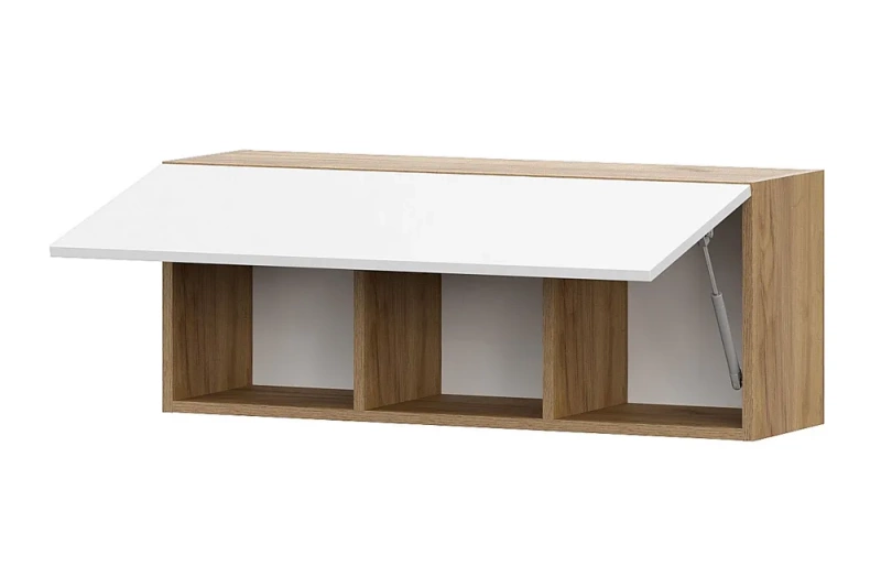 Модульная система Милан Шкаф навесной SV-мебель (Дуб Золотой/Белый Матовый)