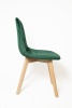 Стул Аделаида КНР (стул с бархатным сиденьем и деревянными ножками зеленый)