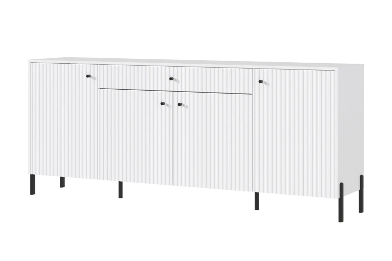 Гостиная Оливия Комод (металл) МИФ (Белый, Шарли Белый)