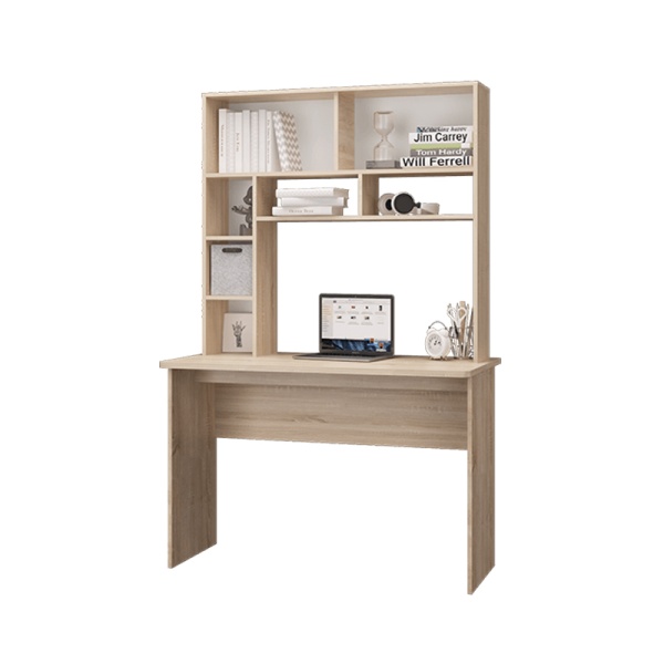 Детская серия Джуниор Полка надставка МЛЕК (дуб сонома св/бел.фотоп(1125*1055*270))