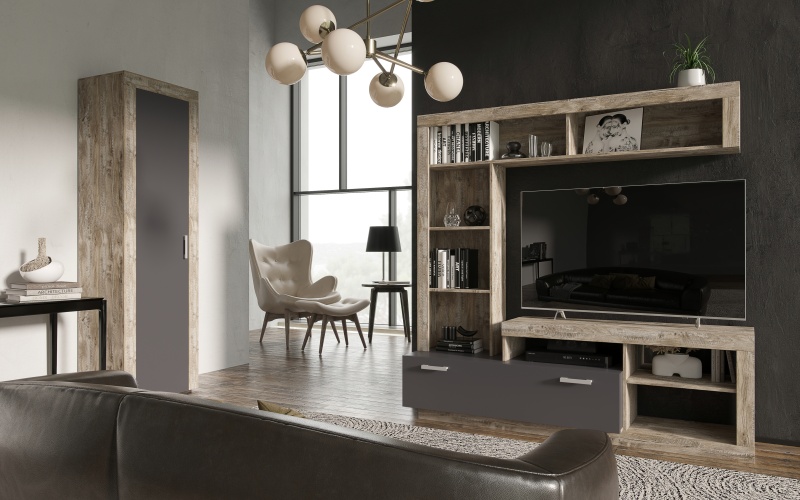 Ангара Пенал МИФ (Графит, дуб юкон)