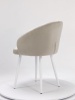 Стул Зефир ПАМИР (F06 Светло-бежевый/Белая опора)