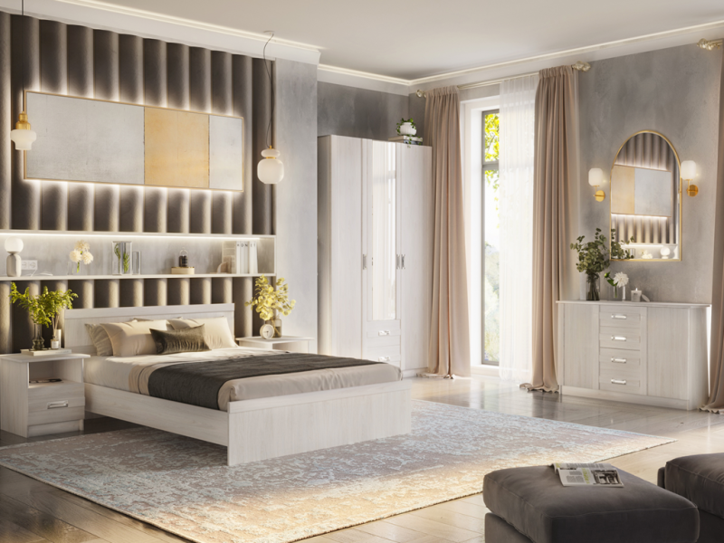 Сабрина-2 Комод К-3.2 РОСТОК (Ясень анкор светлый)