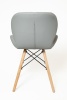Стул Банберри КНР (Стул из искусственной кожи, деревянные ножки с металлическим каркасом. СВЕТЛО-СЕРЫЙ)