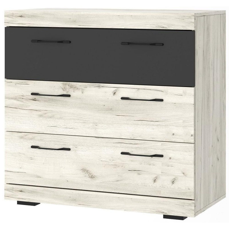 Соната Комод КС-900 ПАМИР (Крафт белый-Антрацит)