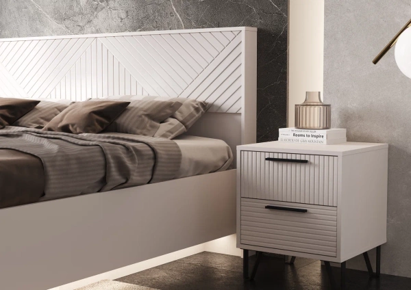 Спальный гарнитур Флэш Тумбы прикроватные (в компл. 2шт, цена указана за 1ед.) МИФ (Кашемир, Кашемир)