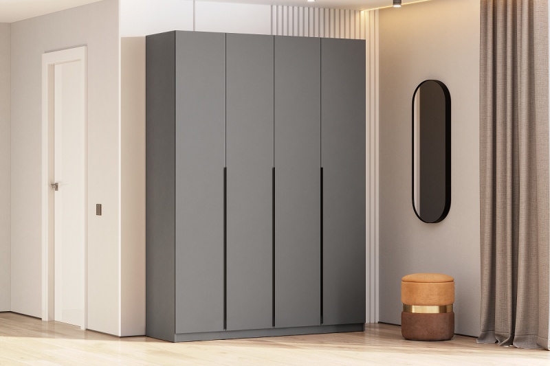 Шкаф ШК-5 (1600) SV-мебель (Графит серый)