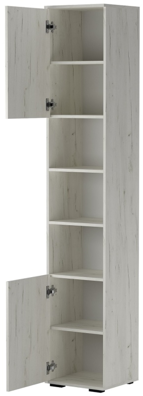 Прихожая Италия П-400 Пенал комби ПАМИР (Крафт белый)