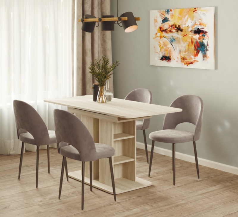 Стол раздвижной Гранд МЛЕК (ясень анкор светлый (1100(1400)*750*700))