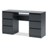 Челси Стол 6 ящиков МИФ (Графит, графит)