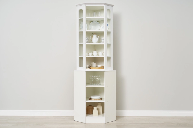 Буфет Констанция угловой МИФ (Белый матовый)