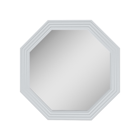 Спальный гарнитур Шарлиз Зеркало настенное МЛЕК (Белое сияние/Белый снег софт (800*800*20))