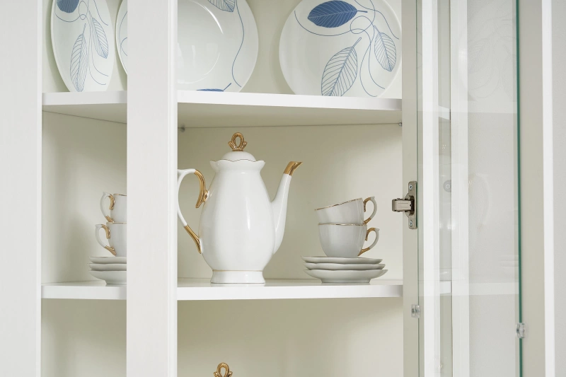 Буфет Констанция угловой МИФ (Белый матовый)