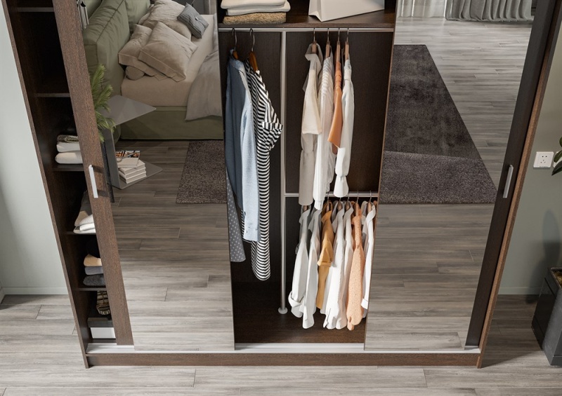 Альянс Шкаф-купе 2,0 СТЕНД (ВЕНГЕ/ВЕНГЕ (2,0х2,2х0,61) СНЯТ)