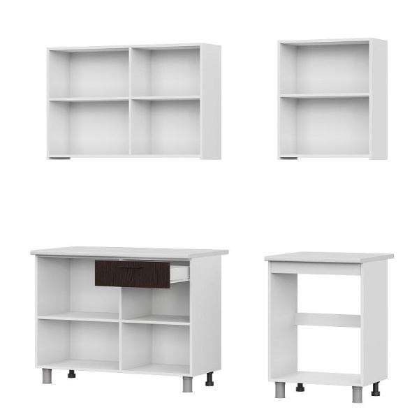 Кухонный гарнитур "Розалия" (со столешницей) SV-мебель (Белый / Дуб Млечный / Дуб Венге / Антарес СНЯТ)