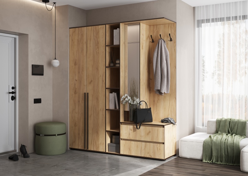 Норд Пенал открытый (300) МИФ (Дуб Крафт (Золото))