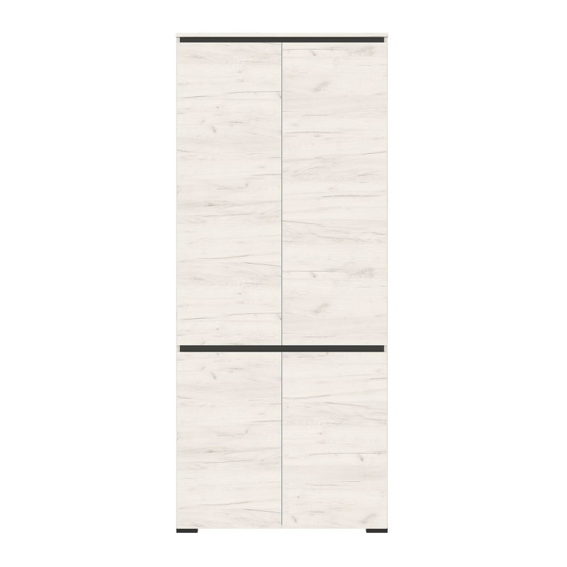 Гостиная Гретта Шкаф 4С ПАМИР (Крафт белый-Антрацит)