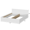 Токио Кровать двойная унив. 1.6х2.0 ЛДСП SV-мебель (Белый текстурный (1634х685х2032))