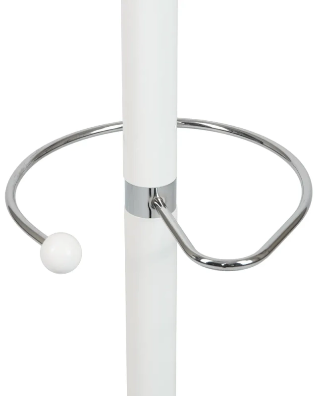 Вешалка Балена (NM-8606) КНР (Белый. Металл. трубка + мраморное основание)